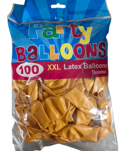 Ballonen XL Goud lachgas 100 stuks