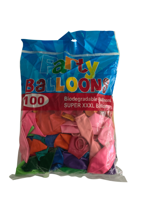 XL colormix Ballon voor lachgas 100 stuks